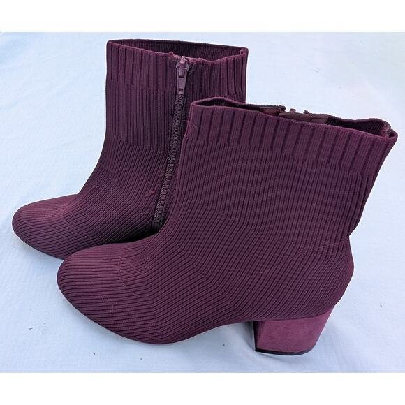 Lane Bryant Womens Dream Cloud Stretch Knit Mid-Calf Ankle Boots Size 9W Heeled - Picture 1 of 6